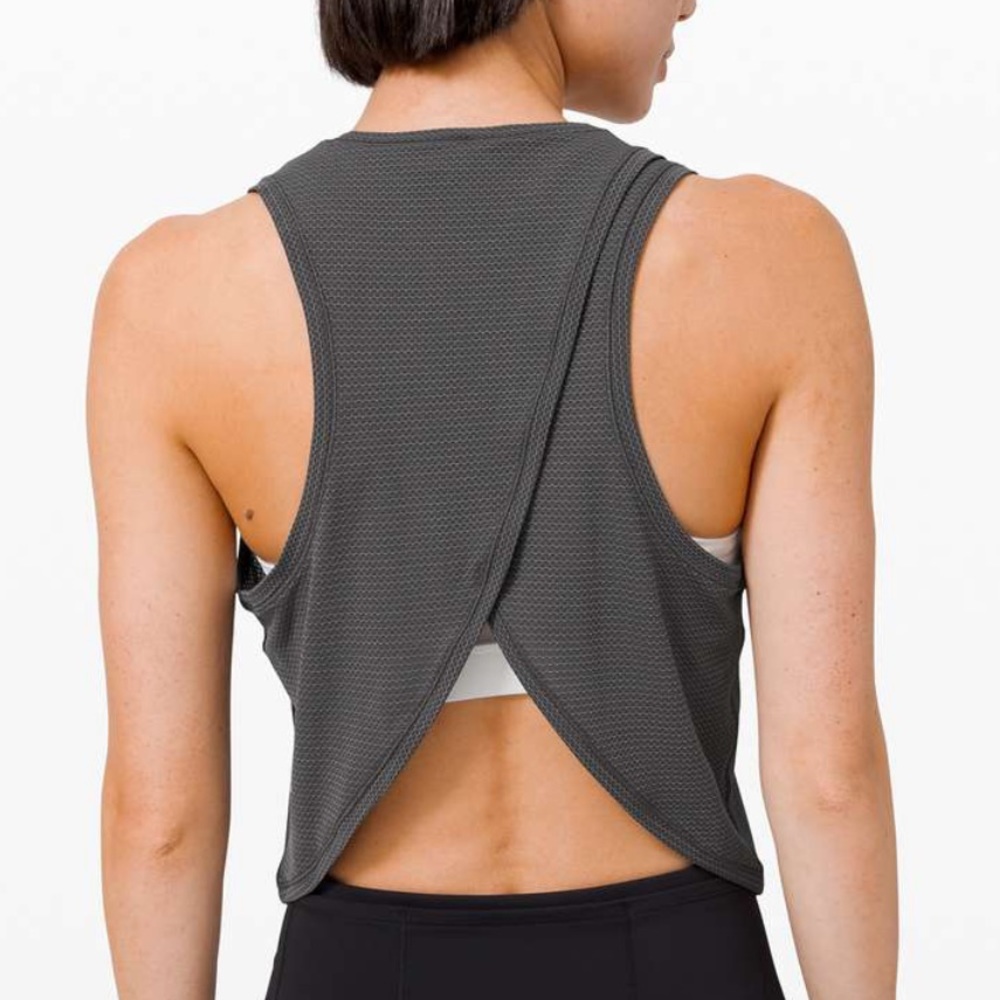 Lululemon Peloton Fast As Light Tank. Graphite Gray. Size 12